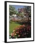 Flower Beds with Tulips in Town Centre, Deauville, Calvados, Normandy, France-David Hughes-Framed Photographic Print