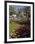 Flower Beds with Tulips in Town Centre, Deauville, Calvados, Normandy, France-David Hughes-Framed Photographic Print