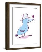 Flower Bird-Carla Martell-Framed Giclee Print