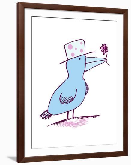 Flower Bird-Carla Martell-Framed Giclee Print