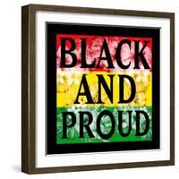 Flower Black and Proud-Marcus Prime-Framed Art Print