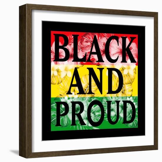 Flower Black and Proud-Marcus Prime-Framed Art Print