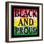 Flower Black and Proud-Marcus Prime-Framed Art Print