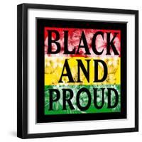 Flower Black and Proud-Marcus Prime-Framed Art Print