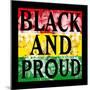 Flower Black and Proud-Marcus Prime-Mounted Art Print