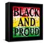 Flower Black and Proud-Marcus Prime-Framed Stretched Canvas