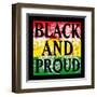 Flower Black and Proud-Marcus Prime-Framed Art Print