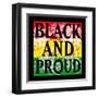 Flower Black and Proud-Marcus Prime-Framed Art Print