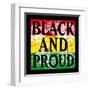 Flower Black and Proud-Marcus Prime-Framed Art Print