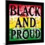 Flower Black and Proud-Marcus Prime-Mounted Art Print