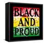 Flower Black and Proud-Marcus Prime-Framed Stretched Canvas