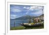 Flower Boat, Domaso, Lake Como, Italian Lakes, Lombardy, Italy, Europe-James Emmerson-Framed Photographic Print