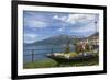 Flower Boat, Domaso, Lake Como, Italian Lakes, Lombardy, Italy, Europe-James Emmerson-Framed Photographic Print