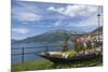 Flower Boat, Domaso, Lake Como, Italian Lakes, Lombardy, Italy, Europe-James Emmerson-Mounted Photographic Print