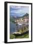 Flower Boat, Domaso, Lake Como, Italian Lakes, Lombardy, Italy, Europe-James Emmerson-Framed Photographic Print