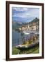 Flower Boat, Domaso, Lake Como, Italian Lakes, Lombardy, Italy, Europe-James Emmerson-Framed Photographic Print