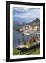 Flower Boat, Domaso, Lake Como, Italian Lakes, Lombardy, Italy, Europe-James Emmerson-Framed Photographic Print