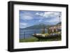 Flower Boat, Domaso, Lake Como, Italian Lakes, Lombardy, Italy, Europe-James Emmerson-Framed Photographic Print