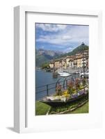 Flower Boat, Domaso, Lake Como, Italian Lakes, Lombardy, Italy, Europe-James Emmerson-Framed Photographic Print