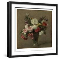 Flower Bouquet, 1900-Henri Fantin-Latour-Framed Premium Giclee Print