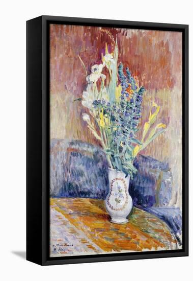 Flower Bouquet; Bouquet De Fleurs-Henri Lebasque-Framed Stretched Canvas