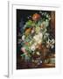 Flower Bouquet Next to a Column-Jan van Huysum-Framed Giclee Print