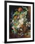 Flower Bouquet Next to a Column-Jan van Huysum-Framed Giclee Print