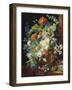 Flower Bouquet Next to a Column-Jan van Huysum-Framed Giclee Print