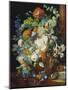 Flower Bouquet Next to a Column-Jan van Huysum-Mounted Giclee Print