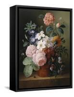 Flower Bouquet-Amienne Bebourg-Framed Stretched Canvas