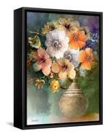 Flower Bunch-Skarlett-Framed Stretched Canvas
