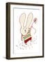 Flower Bunny-Carla Martell-Framed Giclee Print