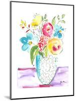 Flower Burst Vase I-Julia Minasian-Mounted Art Print