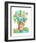 Flower Burst Vase II-Julia Minasian-Framed Art Print