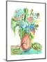 Flower Burst Vase II-Julia Minasian-Mounted Art Print