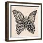 Flower Butterfly-RYGER-Framed Art Print