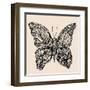 Flower Butterfly-RYGER-Framed Art Print