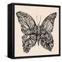 Flower Butterfly-RYGER-Framed Stretched Canvas