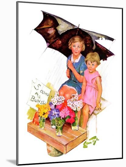 "Flower Children,"May 5, 1934-Ellen Pyle-Mounted Giclee Print
