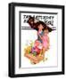 "Flower Children," Saturday Evening Post Cover, May 5, 1934-Ellen Pyle-Framed Giclee Print