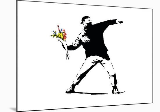 Flower Chucker-Banksy-Mounted Giclee Print