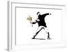 Flower Chucker-Banksy-Framed Giclee Print