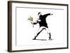 Flower Chucker-Banksy-Framed Giclee Print