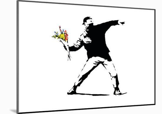 Flower Chucker-Banksy-Mounted Giclee Print