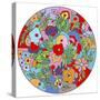 Flower Circle-Howie Green-Stretched Canvas