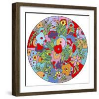 Flower Circle-Howie Green-Framed Giclee Print