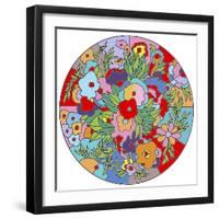 Flower Circle-Howie Green-Framed Giclee Print