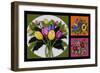 Flower Collage-Bonnie B. Cook-Framed Giclee Print