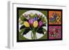 Flower Collage-Bonnie B. Cook-Framed Giclee Print