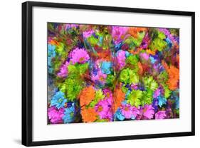 Flower collage-Tom Kelly-Framed Giclee Print